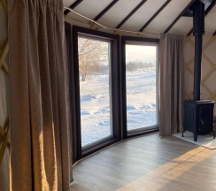 Юрта с ванной на ножках в Yurt resort