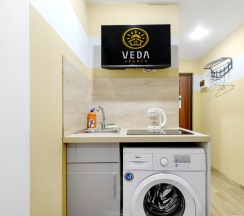 Апартаменты студия Рузовская ул, д 33 с 1 односпальной кроватью (без окна) в Veda Aparts