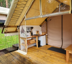 Тёплый сафари-тент в Вдохни Алтай