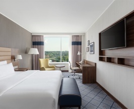 Супериор с одной двуспальной кроватью с видом на реку в Radisson и Конгресс-центр Саранск