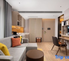 Двухместный люкс с видом на реку двуспальная кровать в Home2 Suites by Hilton Suqian Siyang