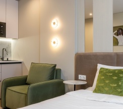 Praline №323 | Студия с видом на Волгу в Nort на Родионова