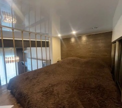 Четырёхместные апартаменты Comfort с красивым видом из окна (диван) в Апартаменты Счастливые метры с игровой приставкой, Термы Видное