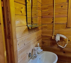  Коттедж деревянный двухэтажный  четырехместный с приват зонной № 26,27 в Бирюза-Юг