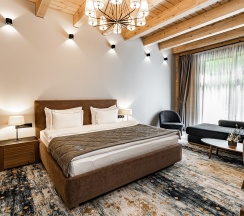 Номер Делюкс с двуспальной кроватью и видом на реку в Grand Chalet Altay