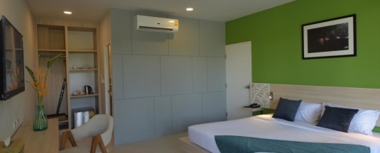 Двухместная студия двуспальная кровать в The Touch Green Naiyang Hotel & Fitness