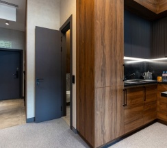 Апартамент 14 Современный двухуровневый лофт  с живописным видом на Москву (с душем) в Ap-in aparts