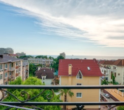 Двухместный люкс с 2 комнатами с балконом 2 отдельные кровати в Аист