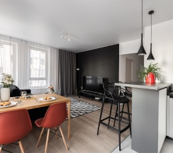 Meridian - премиум-апартаменты с отдельной спальней и гостиной около м.Сокол (15 этаж) в Smart Lofts Moscow