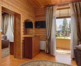 Стандарт двухкомнатный двухместный с балконом Кедровый корпус в Тетьково