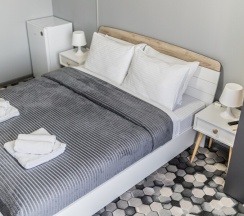 Номер комфорт с двуспальной кроватью и красивым видом в Kravchenko hotel