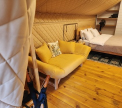 Тёплый сафари-тент в Вдохни Алтай