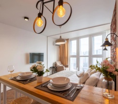 Апартаменты c 1 комнатой с балконом в RentPlaza