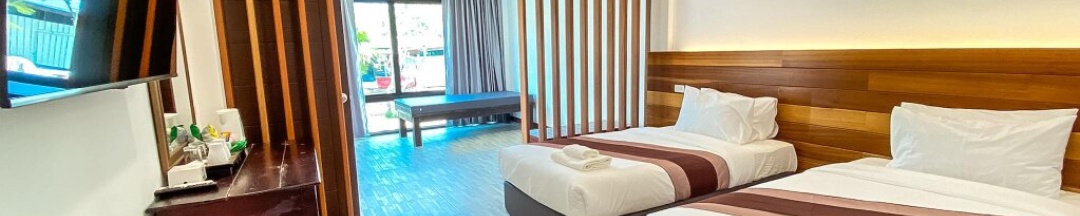 Двухместный номер Deluxe 2 отдельные кровати в Rattana Pura Beach Resort