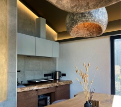 Дом «SILVER» с банным чаном на террасе в Luxe House