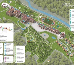 Однокомнатный номер с двумя отдельными кроватями в СберУниверситет