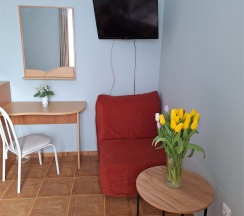 СТАНДАРТНЫЙ 13 ТРЕХМЕСТНЫЙ НОМЕР С ДВУМЕСТНОЙ КРОВАТЬЮ, ДИВАНОМ в Цитрус