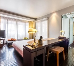 Двухместный полулюкс двуспальная кровать в LoogChoob Homestay