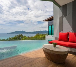 Двухместный номер Pool Access Deluxe с панорамным видом двуспальная кровать в Crest Resort & Pool Villas