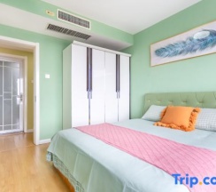 Люкс с 2 комнатами с видом на море в Rizhao Shuohai Seaview Homestay (Wanpingkou Branch)