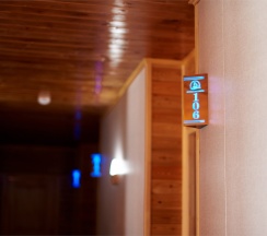 Двухместный гостиничный номер с большой кроватью с видом на море в Алые паруса