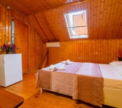 Комната стандарт с 1 двуспальной кроватью (мансарда) в Аэлита