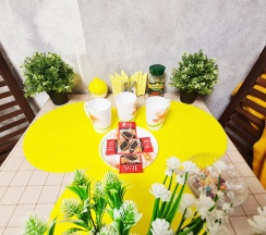 1-комнатные апартаменты студия с 1 двуспальной кроватью в Апартаменты Новосибирска