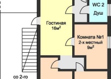 2-комнатный номер эконом (с пансионом) в Остров Колочный