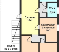 2-комнатный номер эконом (с пансионом) в Остров Колочный