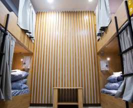 Кровать в общем номере в People Hostel & Suites