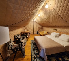 Тёплый сафари-тент в Вдохни Алтай