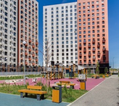Двухместные апартаменты c 1 комнатой (двуспальная кровать) в Квартира 1 комнатная в стиле Blue Sky