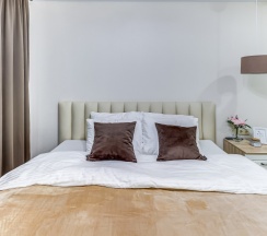 Улучшенная двухместная комната с 1 кроватью и собственной ванной комнатой в МК Распутина