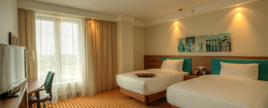 Стандартный двухместный номер с 2 отдельными кроватями в Hampton by Hilton Voronezh