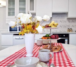 Двухместные апартаменты с красивым видом из окна двуспальная кровать в Travel`s Apart