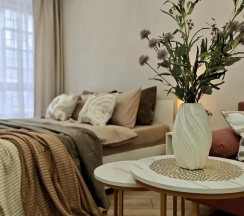 Двухместные апартаменты c 1 комнатой (двуспальная кровать) в Терра48 на улице Неделина