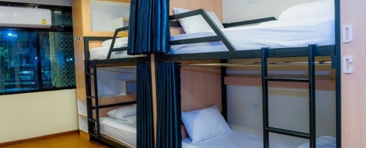 Кровать в общем номере в More than Sleep Hostel Pak Chong - Khao Yai