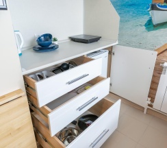 1-комнатные апартаменты эконом с 1 двуспальной кроватью (без окна) в Prim Rooms Apt Apartments (Прим Румс Апт Апартментс)