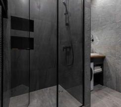 Апартамент 16 Дизайнерский двухуровневый лофт для 2-4 гостей с видом на Москву (с душем) в Ap-in aparts