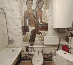 Двухместное бунгало с видом на внутренний двор двуспальная кровать в Усадьба