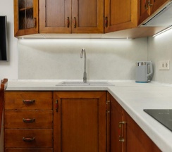 4-местные апартаменты люкс с балконом, вид на горы (#135) в Geo Apart