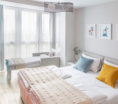 Апартаменты Эконом двуспальная кровать в Апарт-отель Nordy Homes Minsk