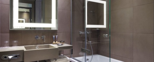 Двухместный номер Standard с красивым видом из окна двуспальная кровать в Novotel Almaty city center