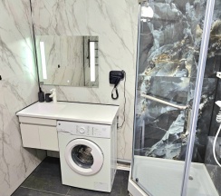 Двухместная студия Economy с красивым видом из окна двуспальная кровать в Барсук