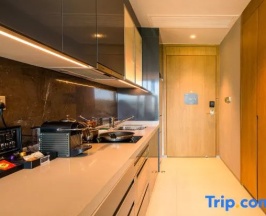 Семейная студия с видом на океан в Oakwood Apartments Sanya