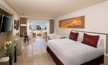 Двухместный полулюкс с видом на сад двуспальная кровать в Paradisus Playa del Carmen – Riviera Maya - All Inclusive