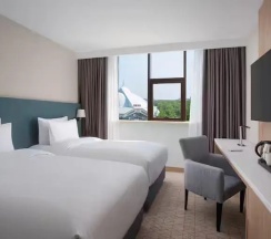 Двухместный номер с видом на город 2 отдельные кровати в DoubleTree by Hilton Shymkent