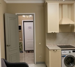 1-комнатные апартаменты люкс с 1 двуспальной кроватью и диваном в Apart Ru Hotel