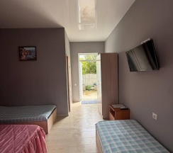 Комната стандарт с 2 односпальными и 1 двуспальной кроватью №1 в Алешкина мечта