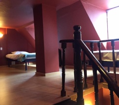 Кровать в общем номере в Hobu Hostel
